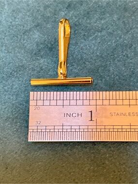 Brooch converter Gold plated 1” x 1/2”  Open design New